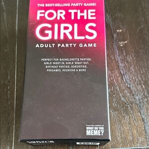 For The Girls Adult Party Game - Black and Pink